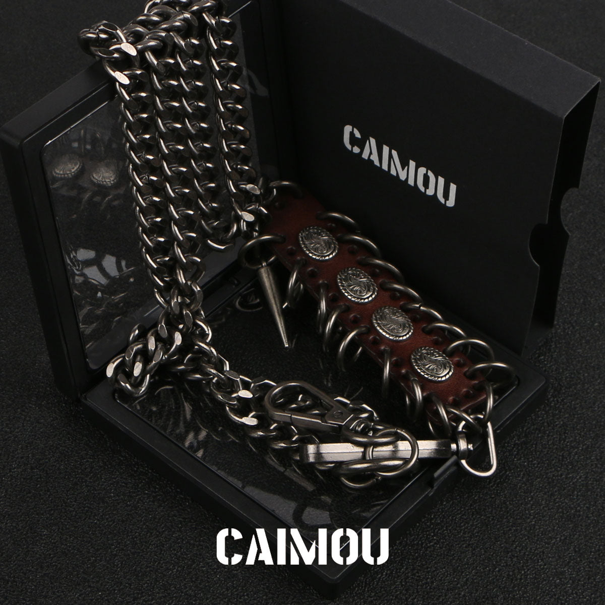 Spiked Dragon Spine Double Layer Pants Chain