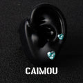 Heart Cubic Zirconia Stud Earrings