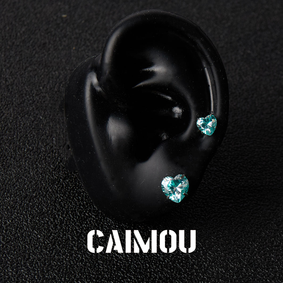 Heart Cubic Zirconia Stud Earrings