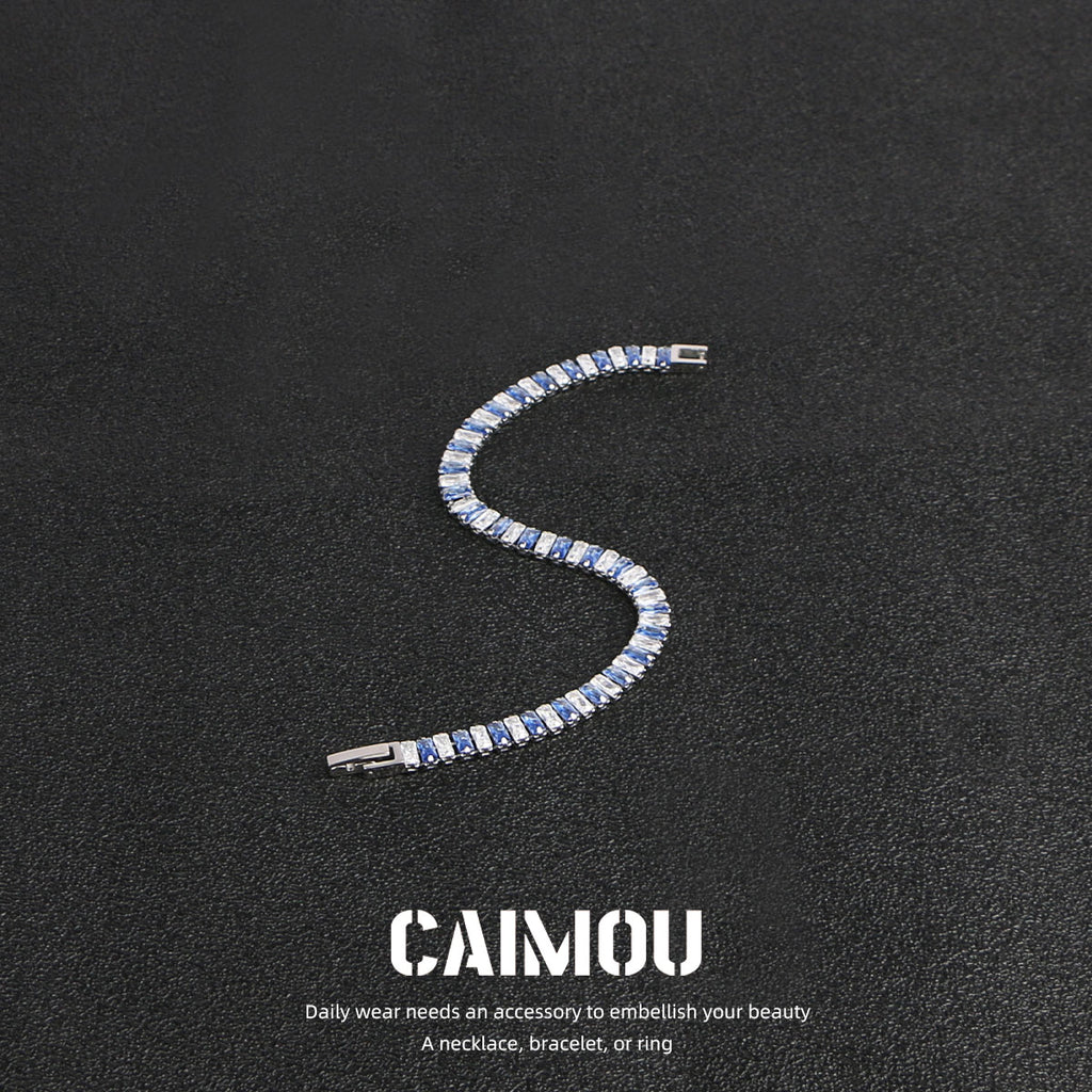 Full diamond zircon bracelet