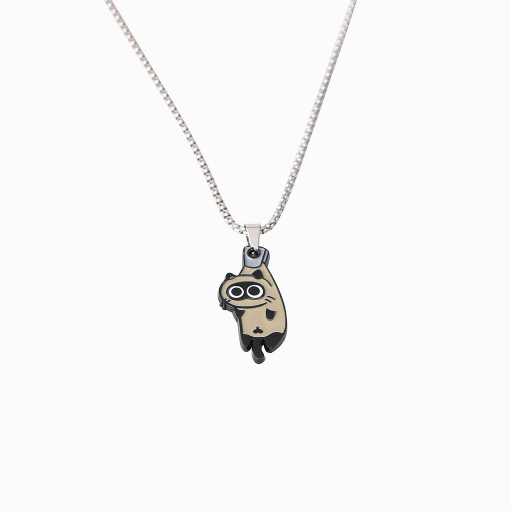 Hanging Cat Couple Necklaces (A & B)