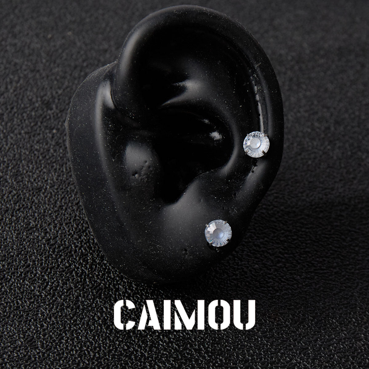 Ferris Wheel Cut Zircon Stud Earrings