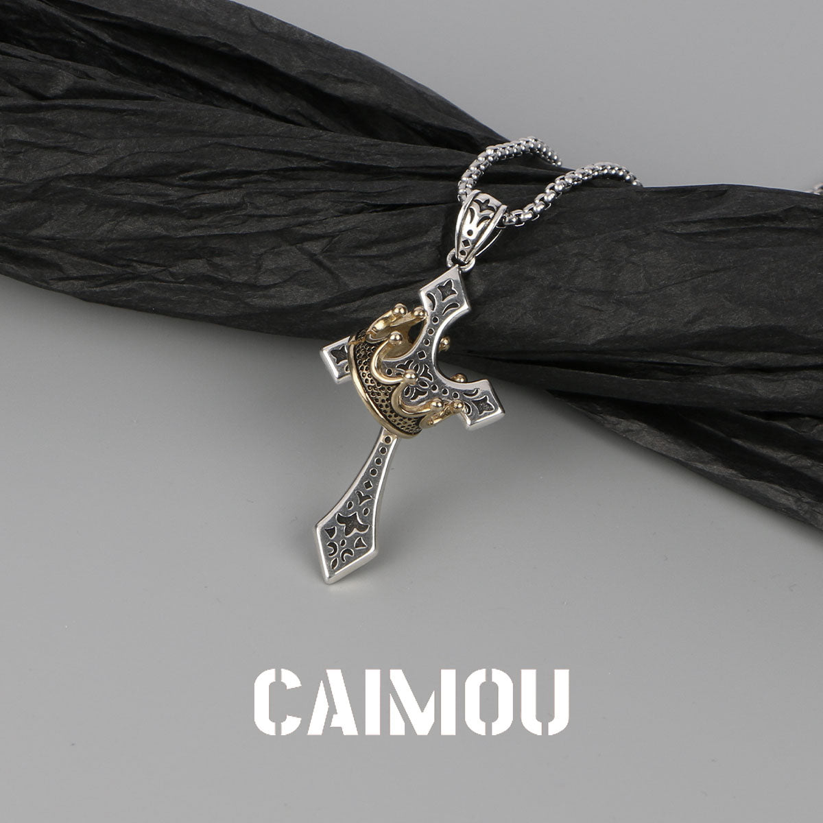 👑✝️ Crown Cross Necklace