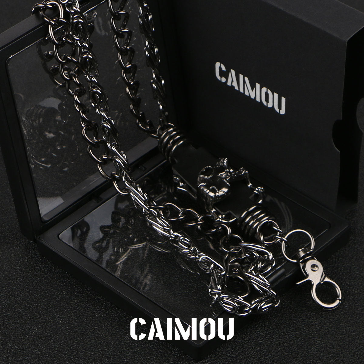 Skull Double Layer Pants Chain