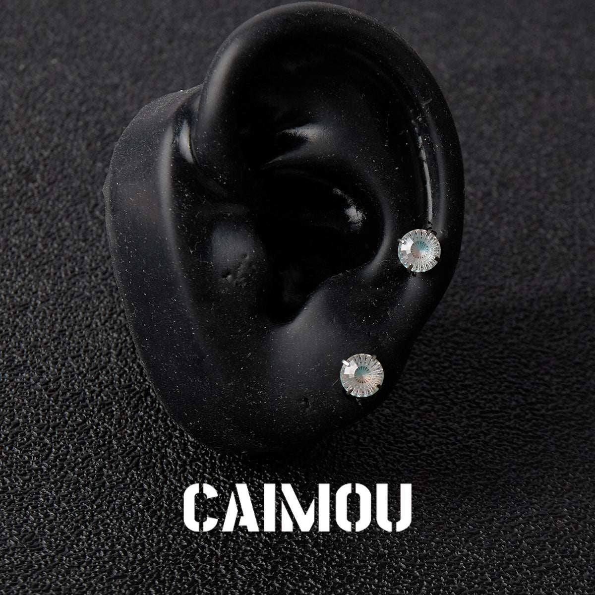 Ferris Wheel Cut Zircon Stud Earrings