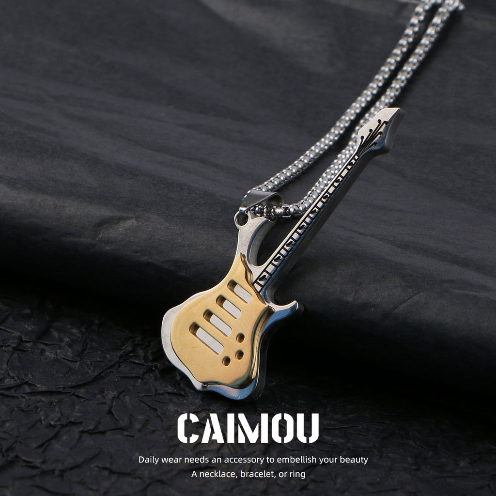 Electric Guitar Pendant Necklace
