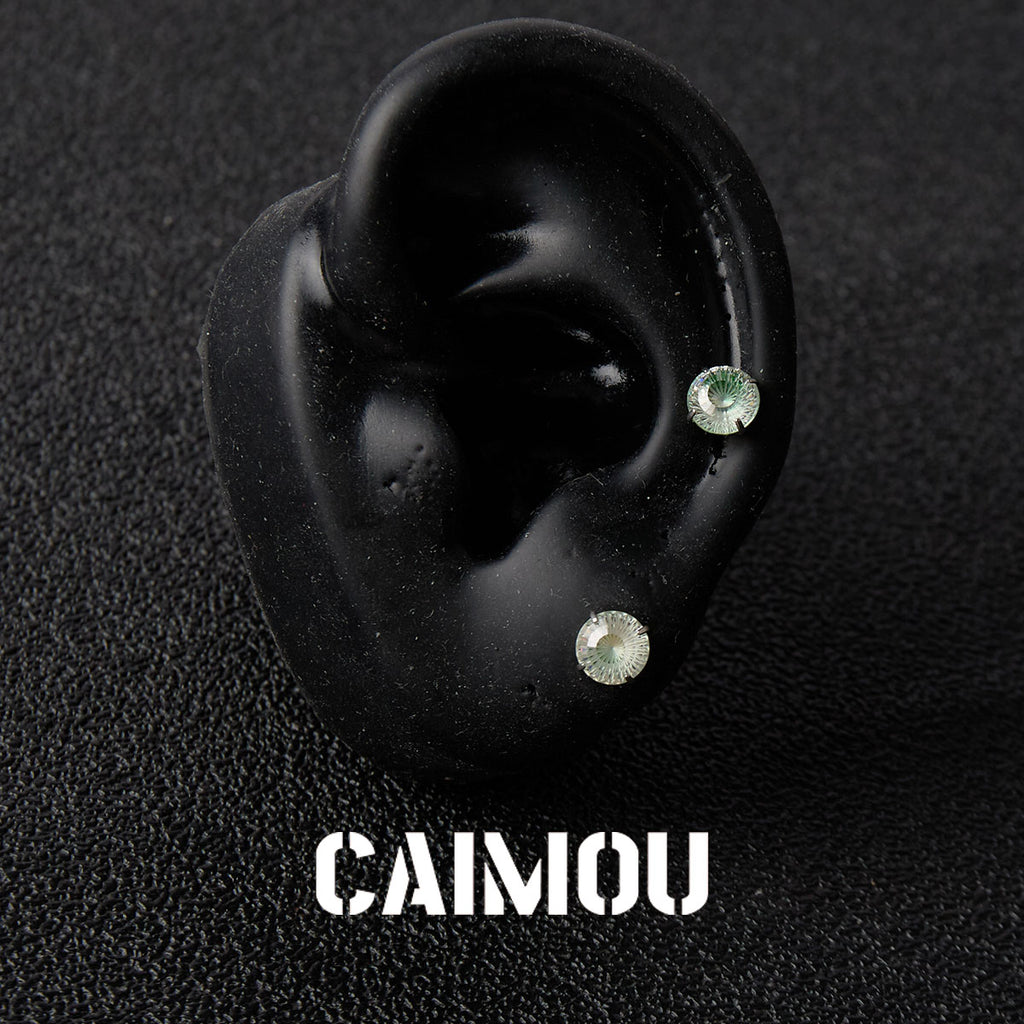 Ferris Wheel Cut Zircon Stud Earrings