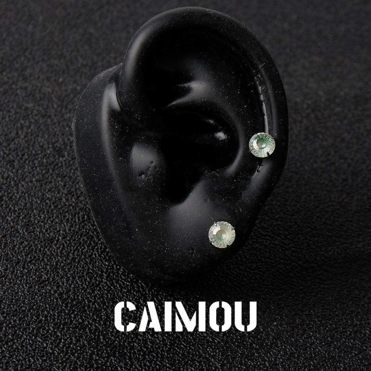 Ferris Wheel Cut Zircon Stud Earrings