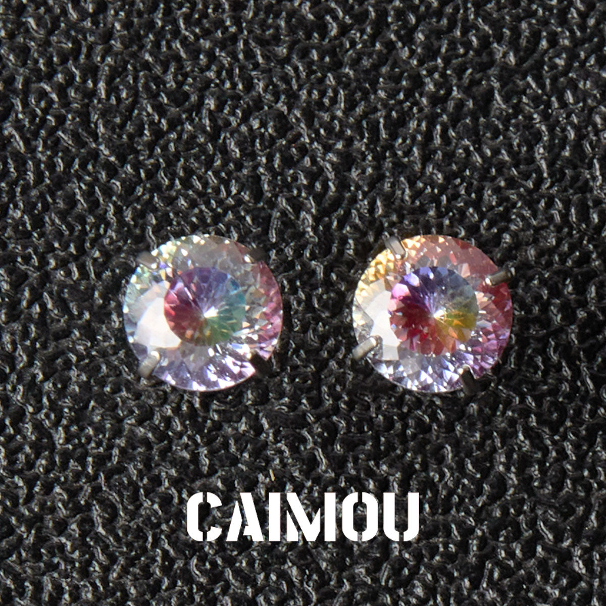 Bird's Nest Cut Zircon Stud Earrings