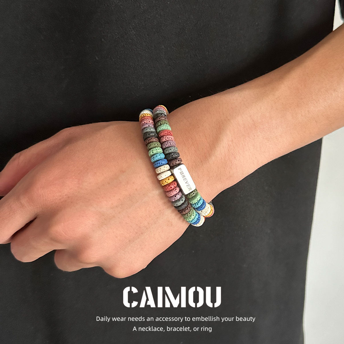 volcanic stone bracelet