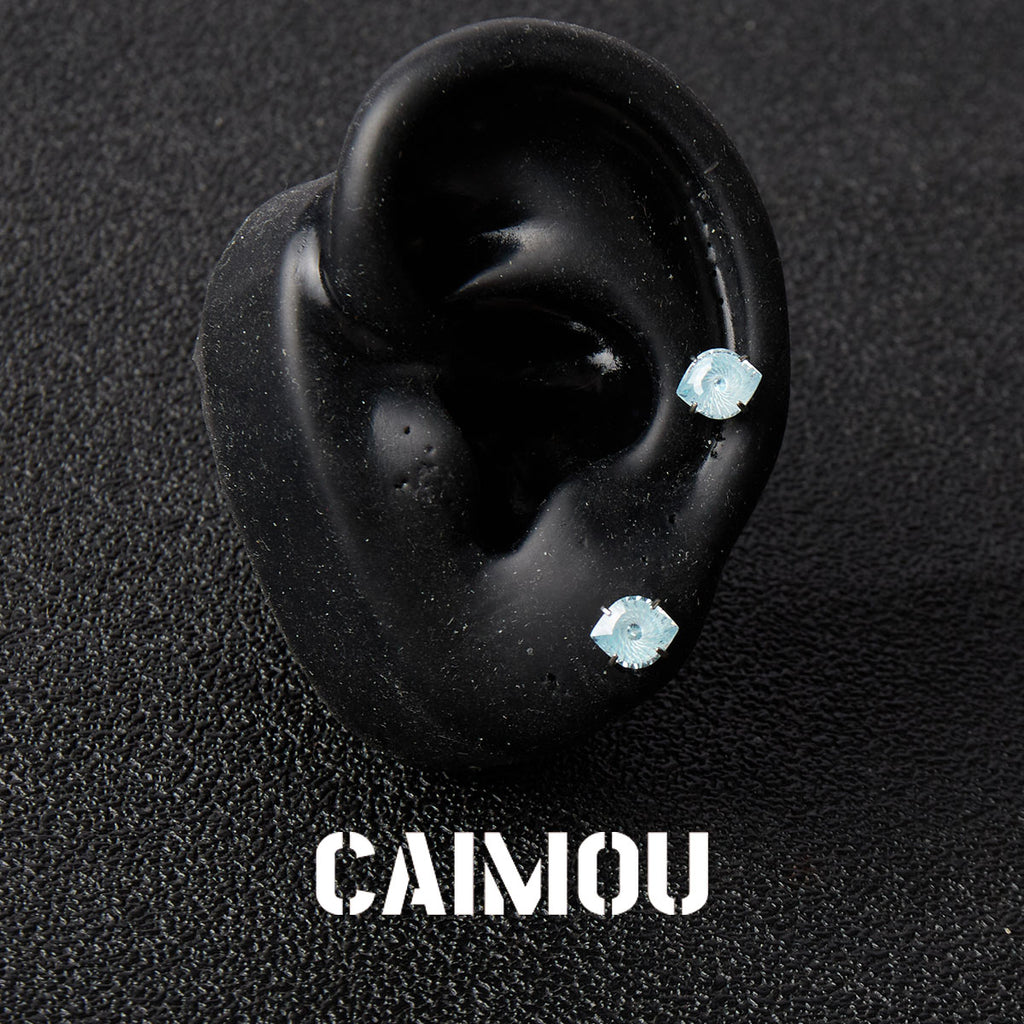 Evil Eye Zircon Stud Earrings