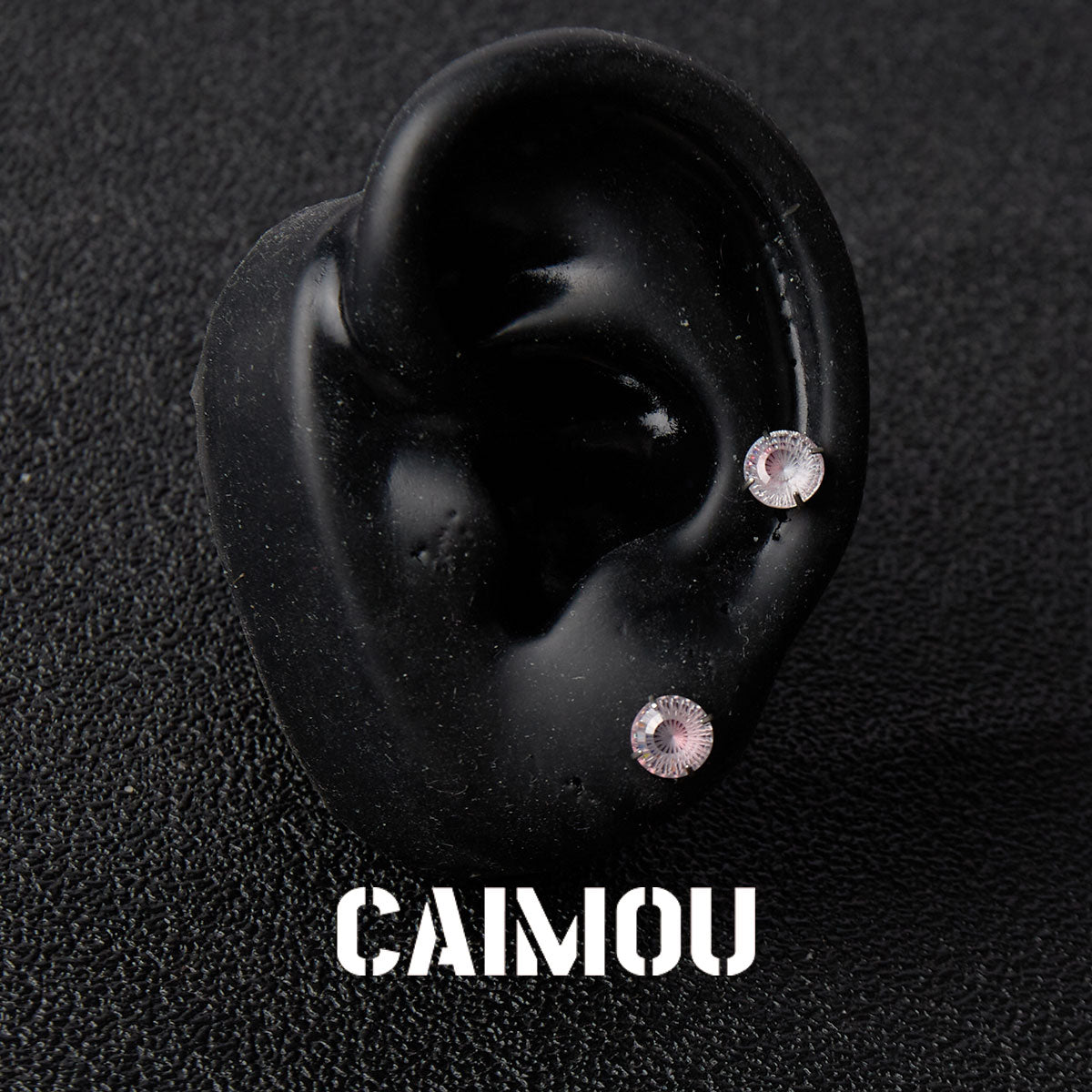 Ferris Wheel Cut Zircon Stud Earrings