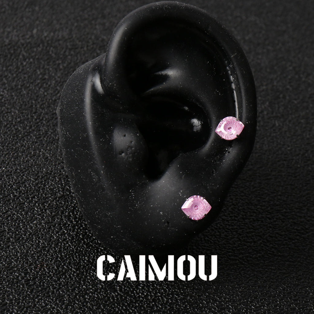 Evil Eye Zircon Stud Earrings