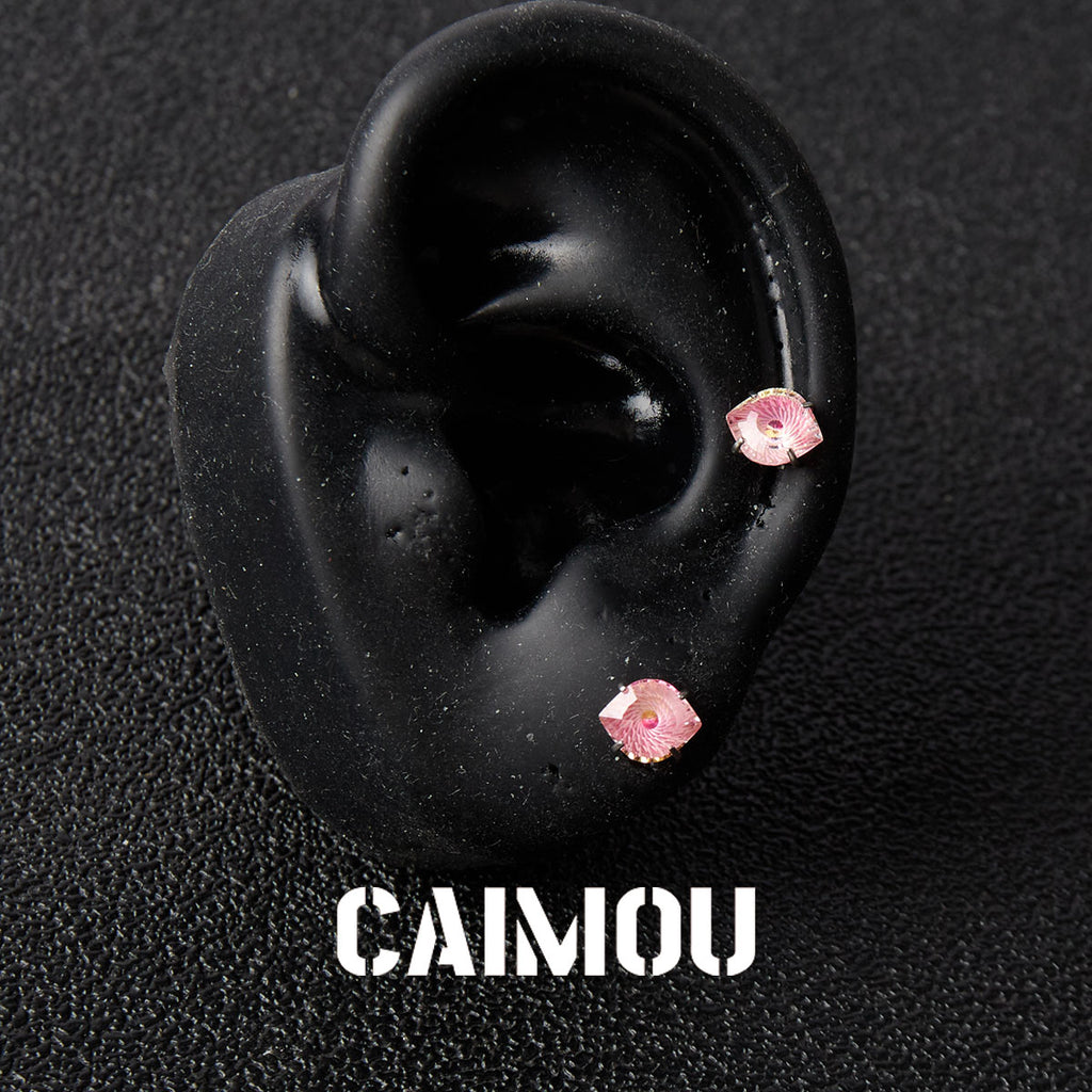 Evil Eye Zircon Stud Earrings