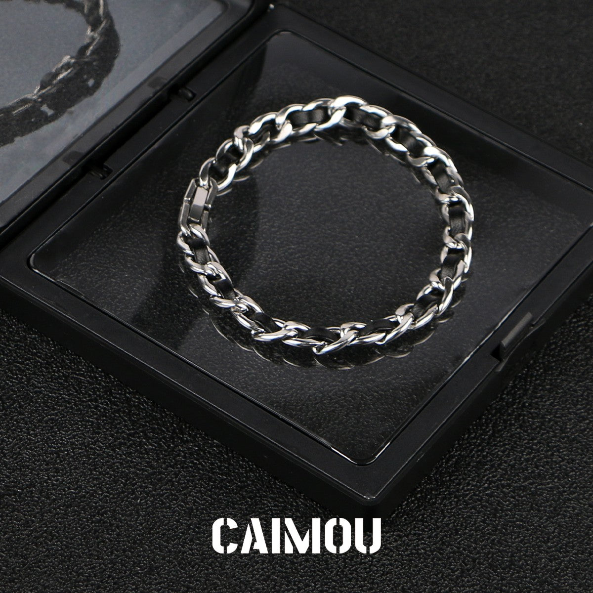 Leather Cord Bracelet with Hidden Clasp