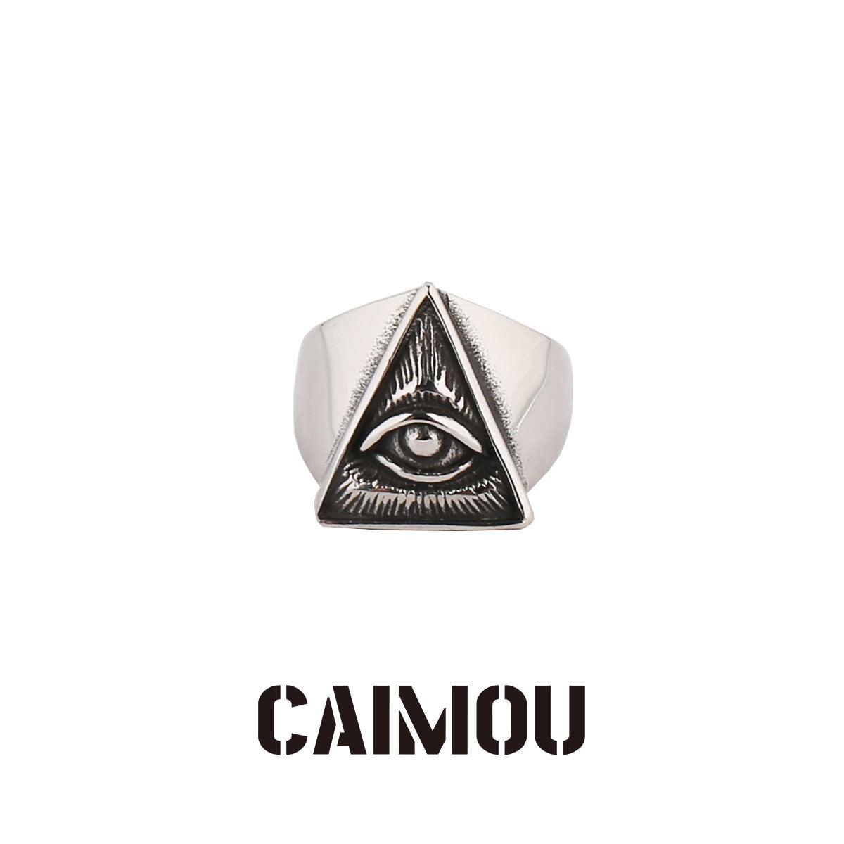All-Seeing Eye Titanium Steel Ring