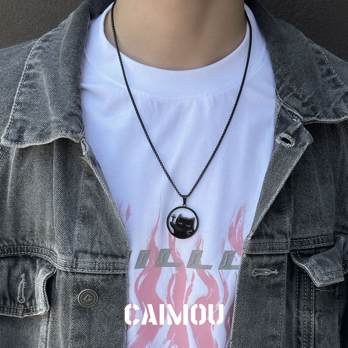 Black Cat Couple Necklaces