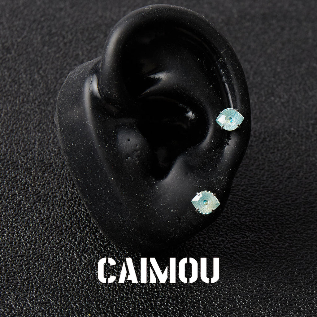 Evil Eye Zircon Stud Earrings