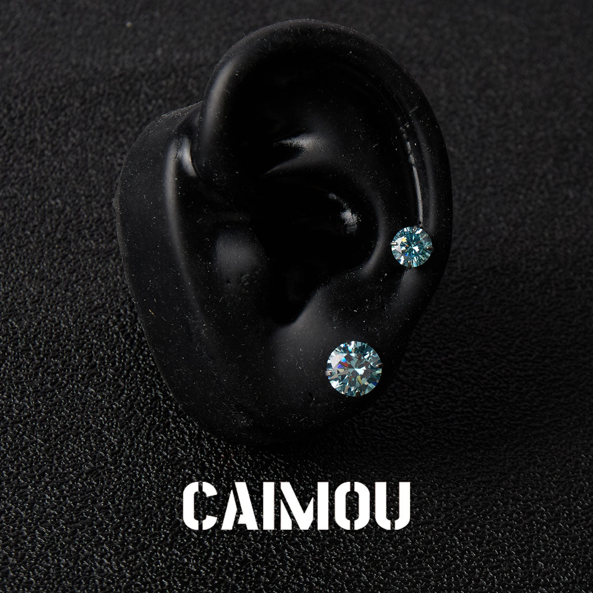 8 Hearts & 8 Arrows Round Zircon Stud Earrings