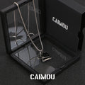 Knife Holding Cat Pendant Necklace (Firm Version)