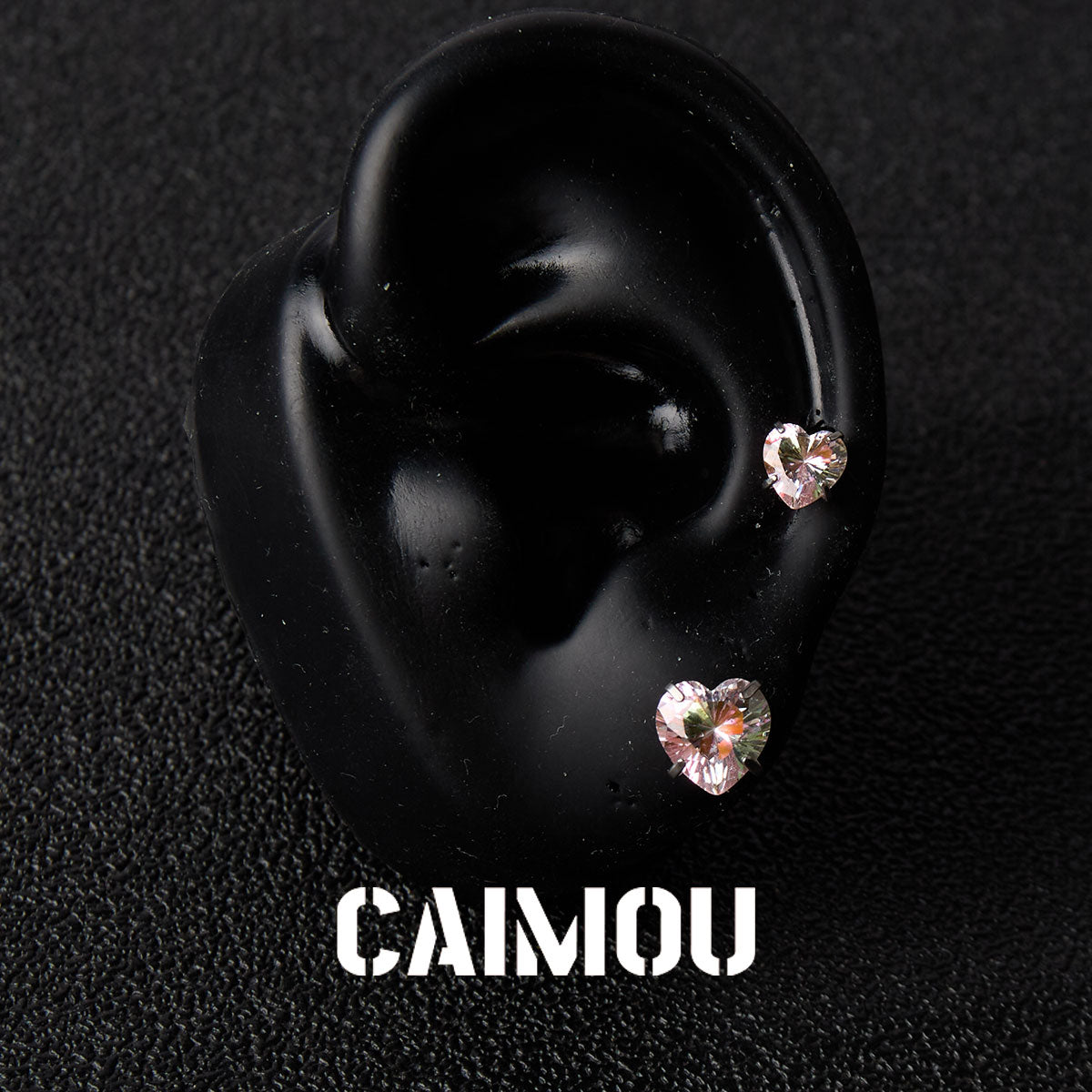 Heart Cubic Zirconia Stud Earrings