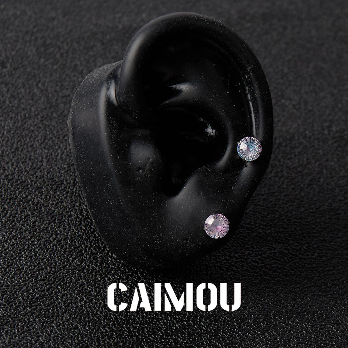 Ferris Wheel Cut Zircon Stud Earrings