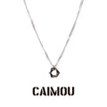 Geometric Hexagon Ring Pendant Necklace