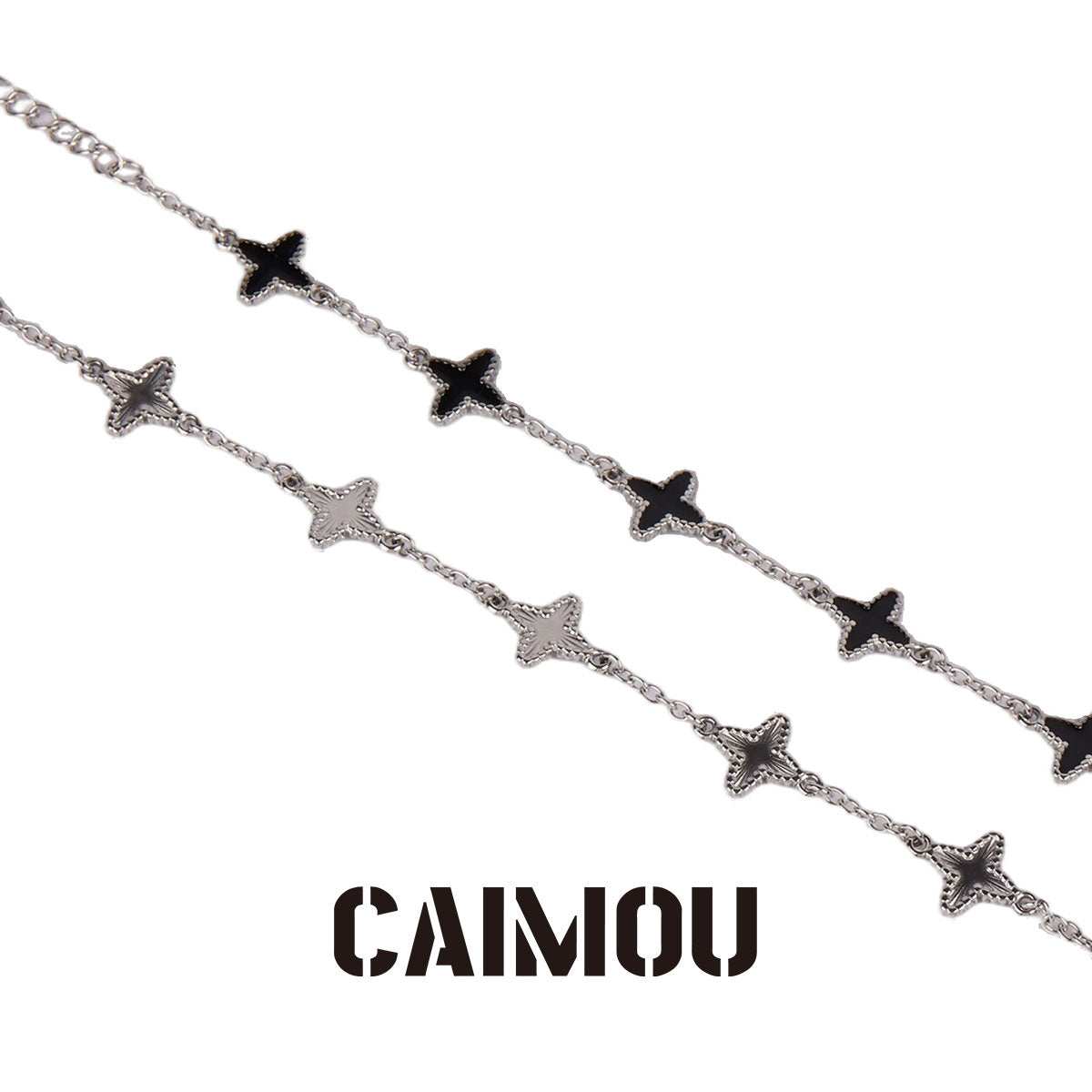Four-Leaf Clover Thin Chain Bracelet