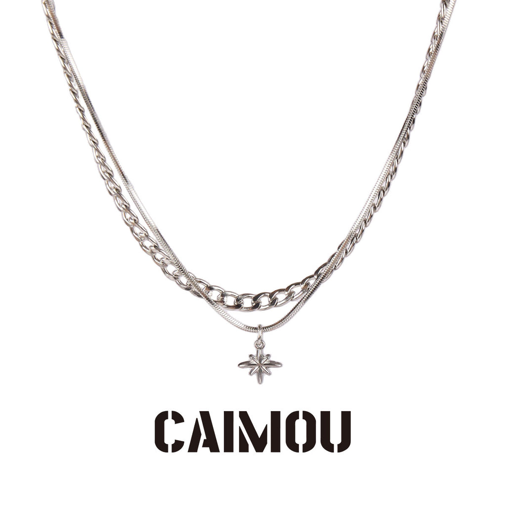 Octagram Double Layer Necklace