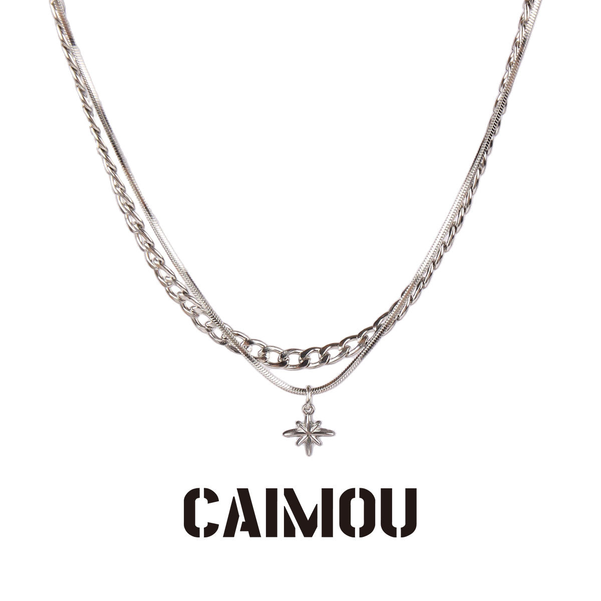 Octagram Double Layer Necklace