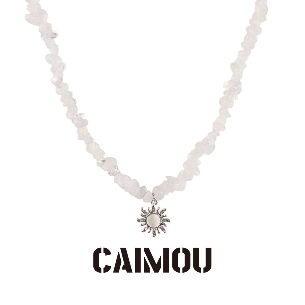 White Sun Choker Necklace