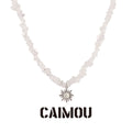 White Sun Choker Necklace