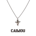 Thorn Wrapped Cross Pendant Necklace