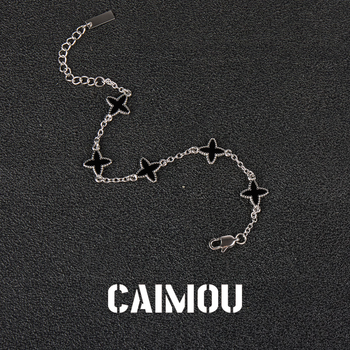 Four-Leaf Clover Thin Chain Bracelet