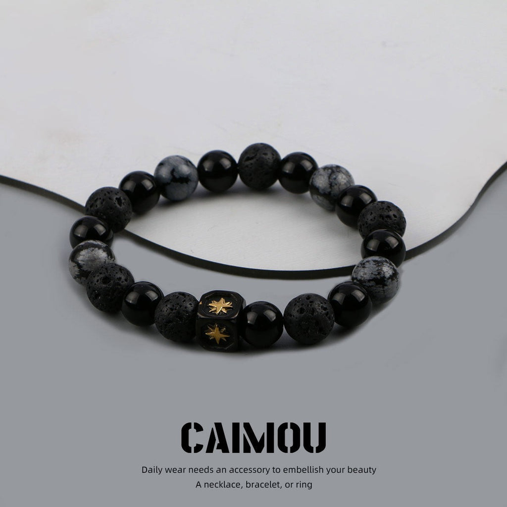 Natural Stone Beaded Bracelet
