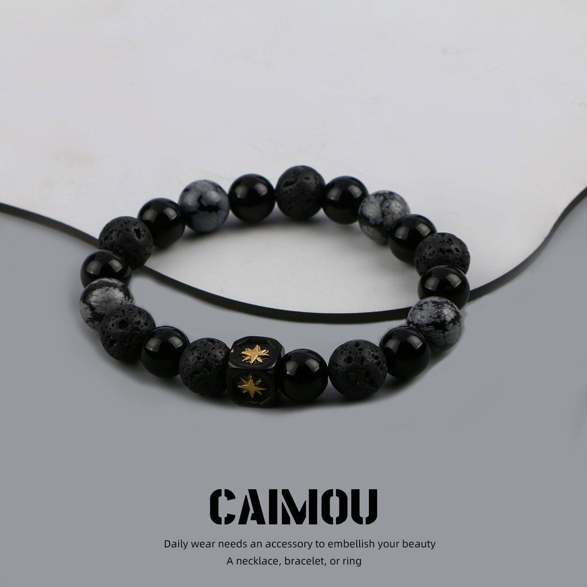 Natural Stone Beaded Bracelet