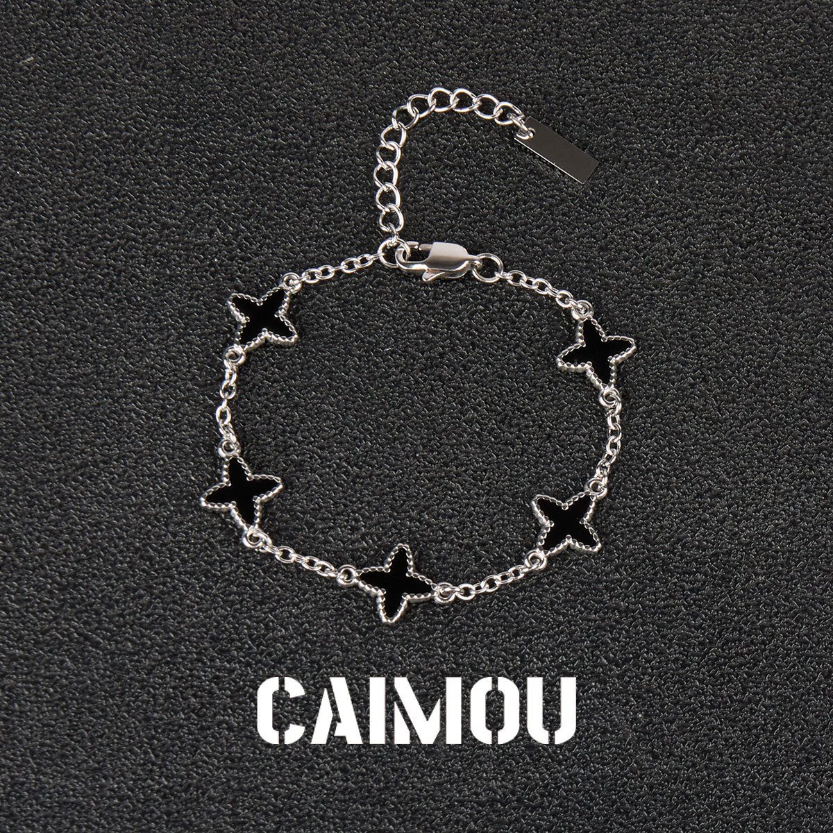 Four-Leaf Clover Thin Chain Bracelet