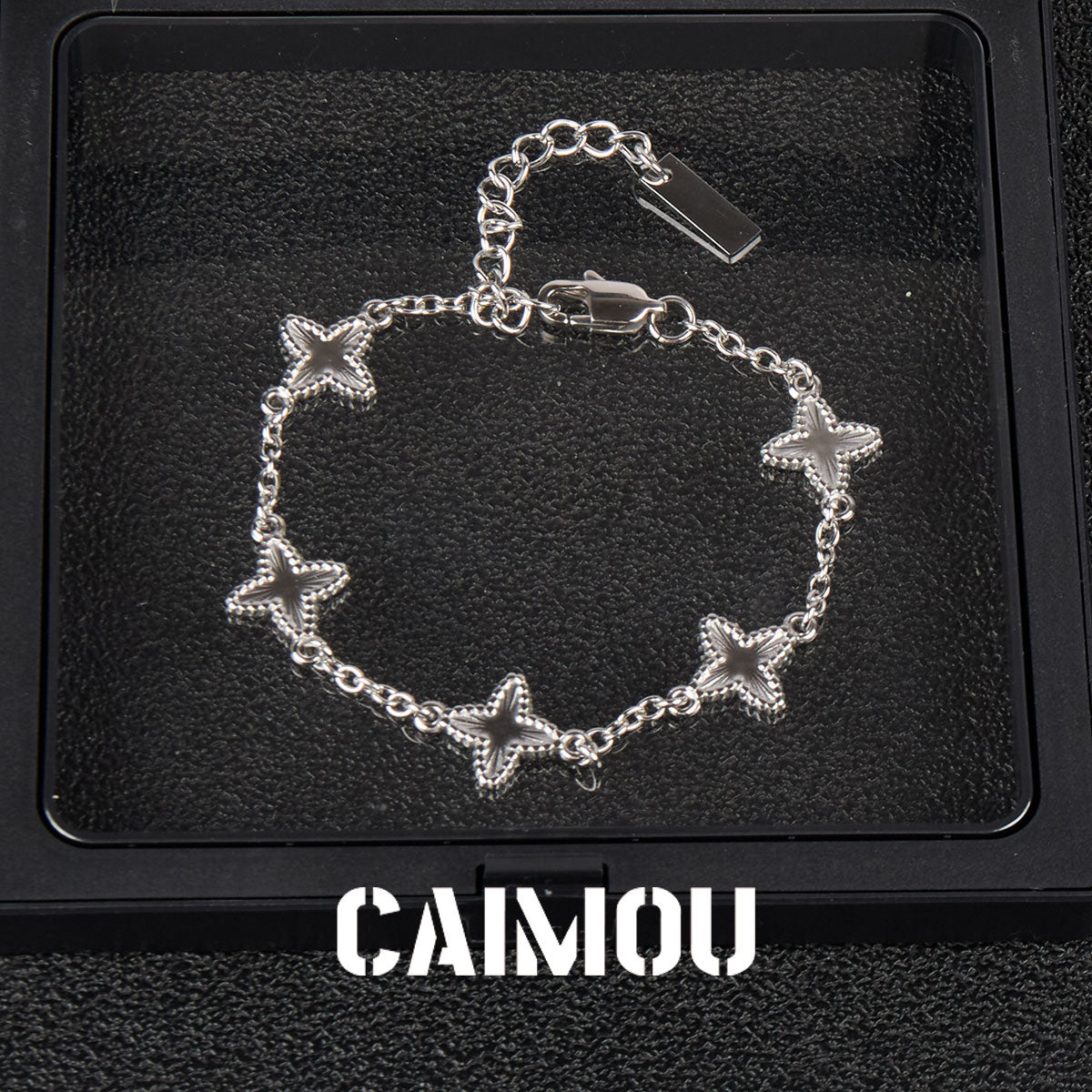 Four-Leaf Clover Thin Chain Bracelet