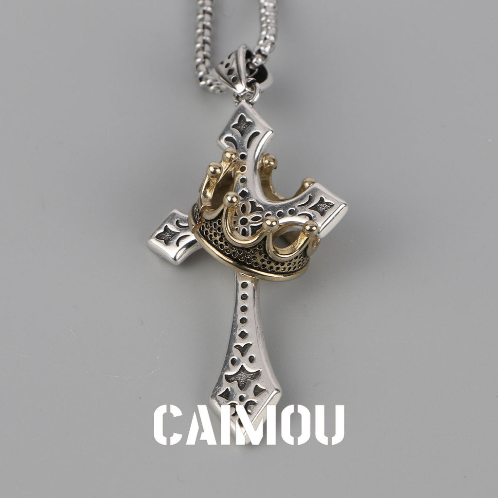 👑✝️ Crown Cross Necklace