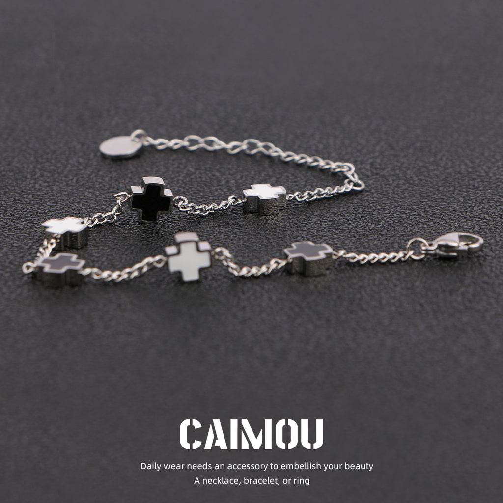 Sideways Cross Bracelet