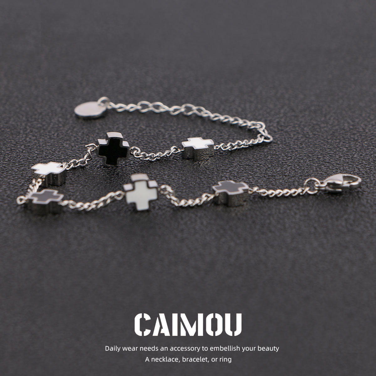 Sideways Cross Bracelet