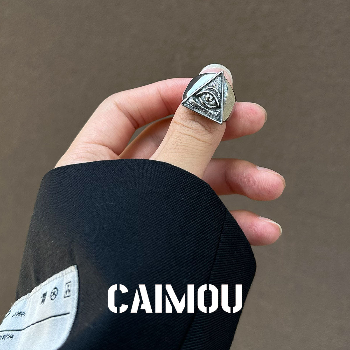 All-Seeing Eye Titanium Steel Ring