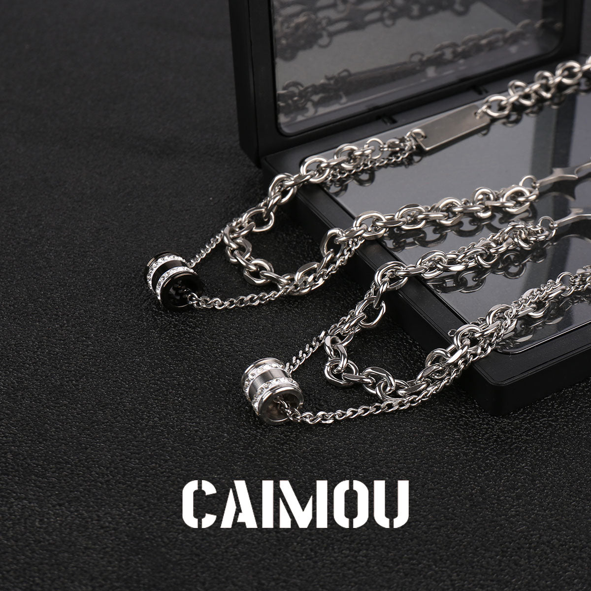 Hourglass Double Layer Necklace