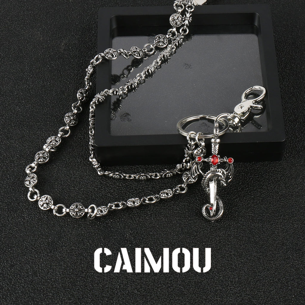 Red Sword Double‑Layer Pant Chain