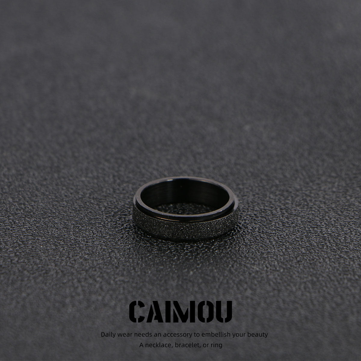 Round Band Frosted Ring
