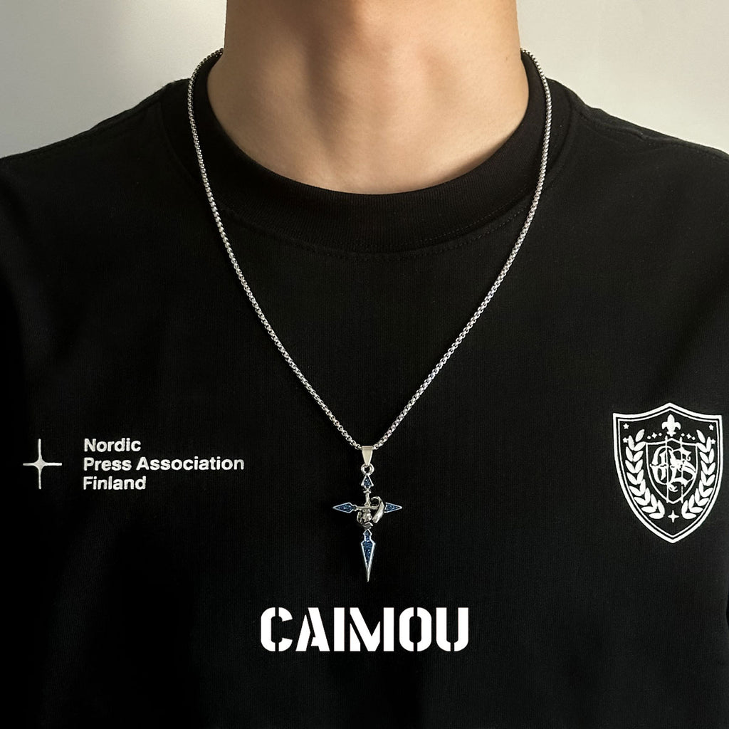 ✝️⭕Single-ring cross necklace