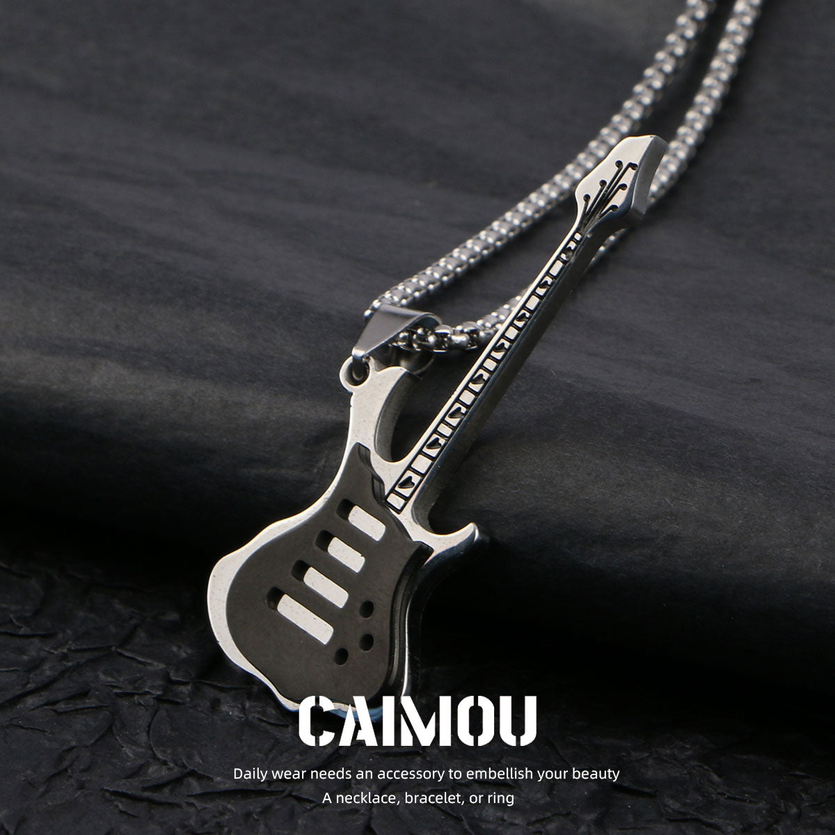 Electric Guitar Pendant Necklace
