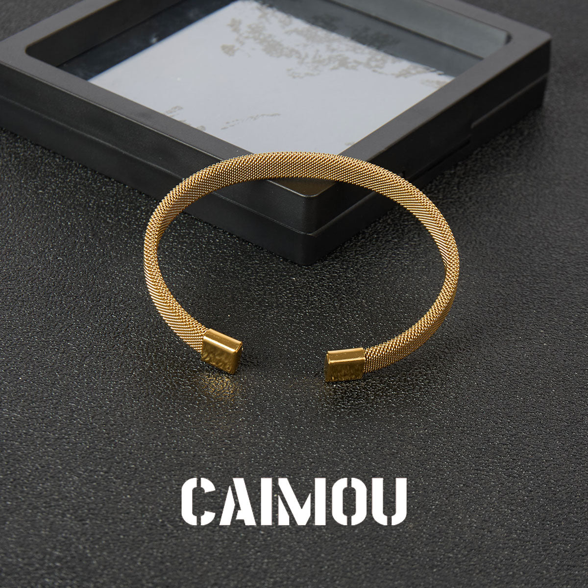 Mesh Grid Cuff Bangle