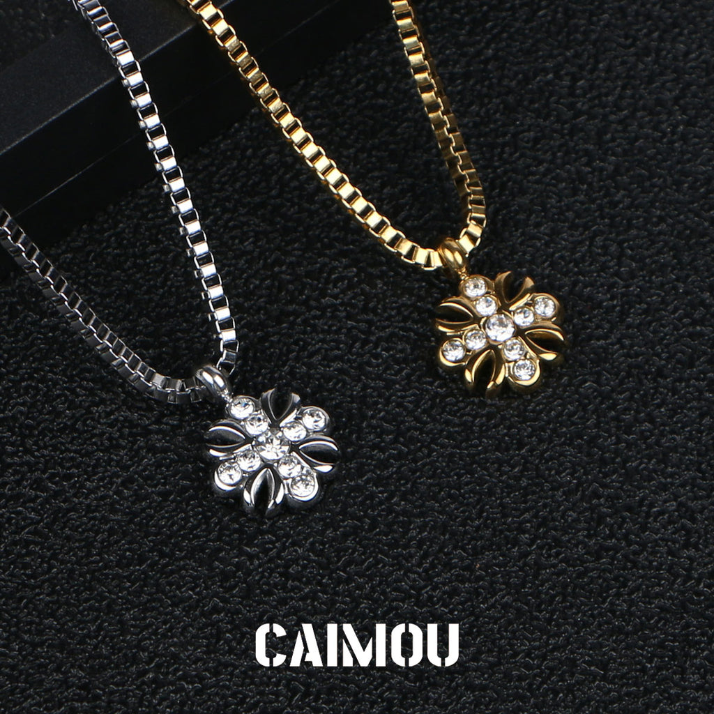 🌸✝️Cross flower necklace
