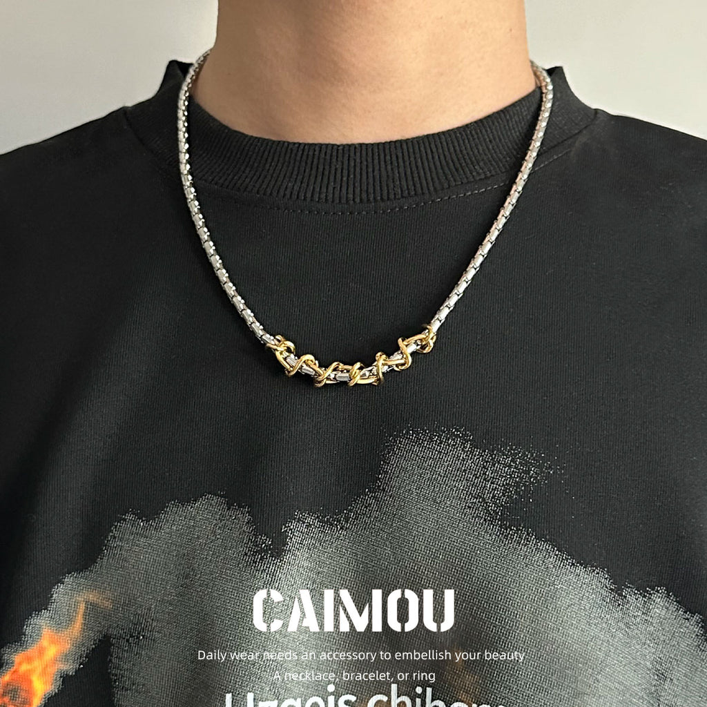 golden thorn necklace